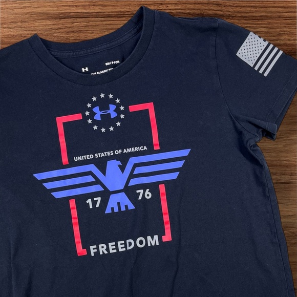 Under Armour Tops - Under Armour Classic Tee Women’s 1776 Freedom Patriotic T-shirt. Small